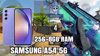 CALL OF DUTY MOBILE ON SAMSUNG A54 5G 256GB 8GB VERSION GAMEPLAY HIGHLIGHTS [upl. by Adnil]