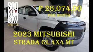 2023 Mitsubishi Strada GL 4x4 MT Review Downpayment amp Monthly [upl. by Erehc]