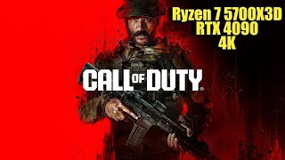 Call of Duty Modern Warfare lll RTX 4090 amp Ryzen 7 5700X3D  4K Maxed Settings  FRAMERATE TEST [upl. by Reiche558]