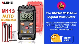 The ANENG M113 Mini Digital Multimeter [upl. by Ormond454]