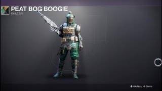 Destiny 2 Hunter with Legatus Armor Ornaments and Peat Bog Boogie Shader [upl. by Eissed374]