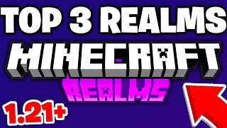 TOP 3 Realms For MCPE 121 REALM CODE  Minecraft Bedrock Edition [upl. by Phylys]