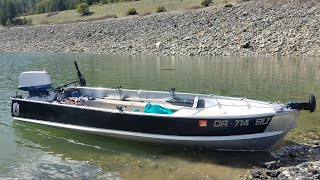 Alumacraft F7 14 ft  custom aluminum boat DIY [upl. by Nad217]