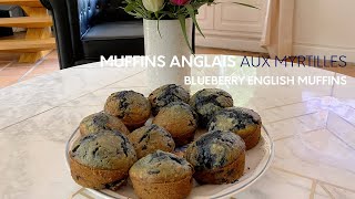 Muffins anglais aux myrtilles  Recette délicieuse et super facile  HELLO COOK [upl. by Llatsyrk920]