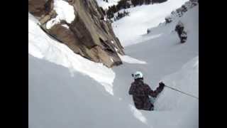 Ader Jump Down Corbets Couloir [upl. by Pavlish]