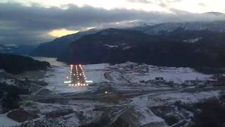 Landing at Sandane Norway [upl. by Engdahl]