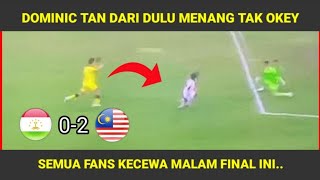 DOMINIC LEPASKAN 2 BIJI JARINGAN DENGAN MUDAH UNTUK TAJIKISTAN  MALAYSIA VS TAJIKISTAN 02 [upl. by Geraud]