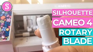 😍 Silhouette CAMEO 4 Rotary Blade First Look at the Fabric Blade [upl. by Uzzia]