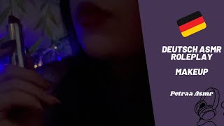 DEUTSCH ASMR ROLEPLAY MAKEUP  Ich schminke dich für ein Festival 💗🌸 [upl. by Sawtelle669]