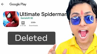 I played LOST Playstore SPIDERMAN Games😱 [upl. by Antin]