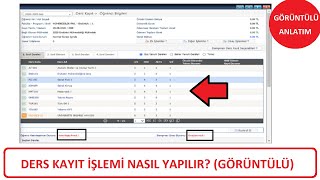 DERS KAYDI NASIL YAPILIR GÖRÜNTÜLÜ ANLATIM  ÜNİVERSİTE DERS KAYITLARI BAŞLADI MI [upl. by Steffy323]