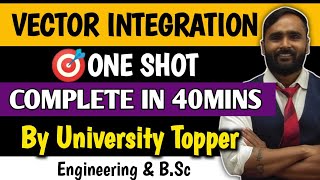 VECTOR INTEGRATION  MATHEMATICS  ONE SHOT  PRADEEP GIRI SIR [upl. by Pascha]