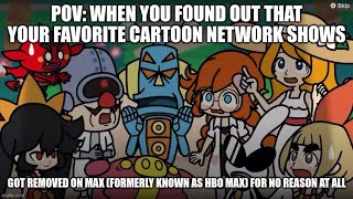 Max removing Cartoon Network Shows in a nutshell [upl. by Ignazio386]