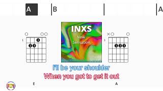 INXS New Sensation FCN GUITAR CHORDS amp LYRICS [upl. by Demy]