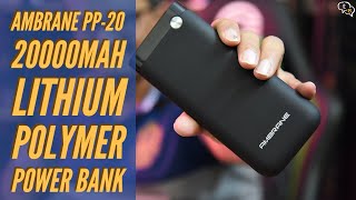 Ambrane PP 20 20000 mAh Power Bank India [upl. by Nnayhs]