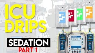 Sedation in ICU Patients Part 1  ICU Drips [upl. by Kendrah910]