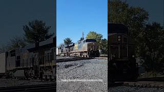 CSX 5338 passes over the diamonds at Greenwich Junction Ohio [upl. by Ardnekal1]