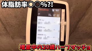 【初InBody測定】増量中のマッチョの体脂肪率は何％？ [upl. by Anilet]