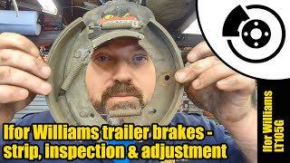 Ifor Williams brake adjustment amp repairs 1350 [upl. by Niad992]