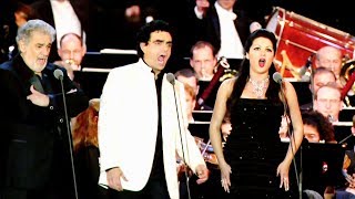 OPERA PLANET Anna Netrebko Plácido Domingo Rolando Villazón Brindisi 4K ULTRA HD [upl. by Bronny]