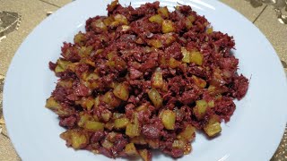 GINISANG CORNEDBEEF NA MAY PATATAS MAS PINASARAP  HOW TO COOK SAUTEED CORNEDBEEF WITH POTATOES [upl. by Renwick]