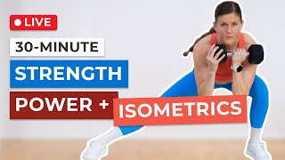 30Minute Full Body Circuits Strength Power Isometrics [upl. by Halik]