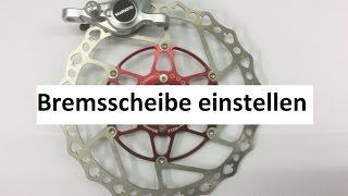 Fahrrad Bremsscheibe einstellen mit viel zusatzinfo [upl. by Eugnimod]