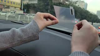 CAR HUDHow to install reflective film [upl. by Haik977]