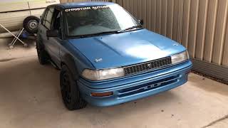 Sounds Like a BANSHEE  AE94 V8 Toyota Corolla LS1 Swapped  NEW 3quot Dual Exhaust LS1 Modification [upl. by Margy]