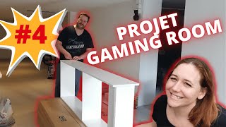 PROJET GAMING ROOM 4 montage meuble ikea gersby et kallax et installations setup gaming tuto 😂😂😂 [upl. by Noyrb]