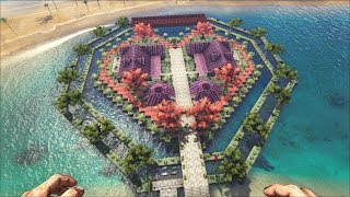 ARK Valentines Build  Heart Island amp Tunnel of Love Ride [upl. by Cohberg989]