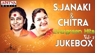 SJanaki amp Chitra Evergreen Telugu Hit Songs  Jukebox  Vol  2 [upl. by Abana]