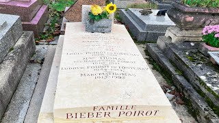 Tombe de Geneviève de FONTENAY présidente du comité Miss France Cimetière parisien d’Ivry [upl. by Alexina]