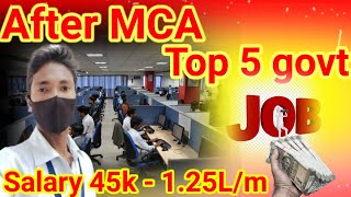 Top 5 government job after MCA in 2025After MCA top 5 government job [upl. by Ploss918]