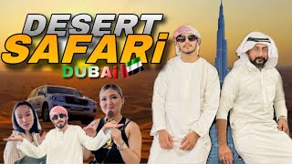 Desert safari in Dubai🇦🇪  Foreign friends Hammad Maken [upl. by Naujej]