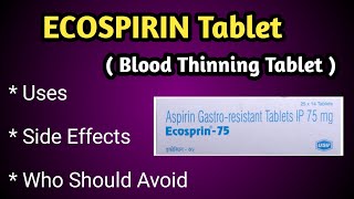 How ECOSPIRIN Tablet  Blood Thinner Works in our body [upl. by Kcirddet166]