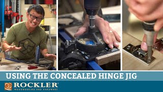 Easiest Way to Install European Cabinet Hinges  Concealed Hinge Drilling System [upl. by Enicul]