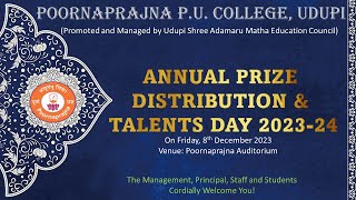 POORNAPRAJNA PU COLLEGE UDUPI  ANNUAL PRIZE DISTRIBUTION amp TALENTS DAY 2023 24 │Day 01 [upl. by Muns]