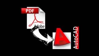 Insert PDF in AutoCad [upl. by Lyrak]