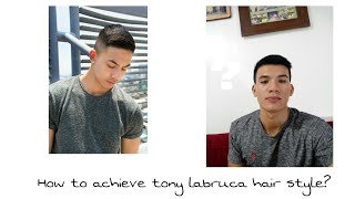 How to achieve tony labrusca hair style quotcelwin cruzquot [upl. by Anelah]