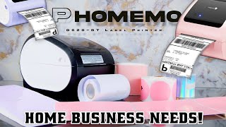 The Only Home Business Printer You Need Phomemo D520BT Bluetooth Thermal Printer [upl. by Gardener590]