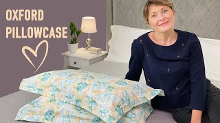 How to Make an Oxford Pillowcase  Pillowcase Sewing Tutorial  DIY [upl. by Anerroc]