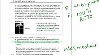 Uitleg examen bio havo 20151 opgave 16 tm 20 [upl. by Lorin182]