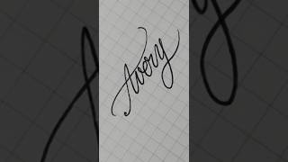 ☆Avery☆ Calligraphy handwriting lettering writing signature art [upl. by Leterg]