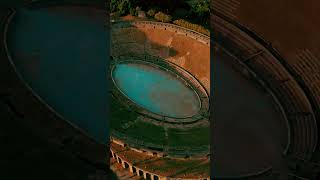 Pompéi Italia  pompei droneview travel italia shorts cityofrome antique [upl. by Llerahs]