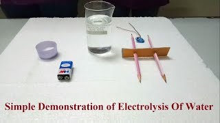 Simple demonstration of electrolysis of water SEE UPDATED VERSION LINK IN DESCRIPTION [upl. by Eanej]