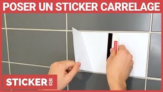 Comment poser un sticker carrelage  Sticker Déco [upl. by Rubio128]