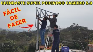 GUINDASTE SUPER PODEROSO CASEIRO FÁCIL DE FASER VÍDEO1 [upl. by Chamberlain]