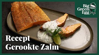 Gerookte zalm met dillesaus  Recept  Big Green Egg België [upl. by Krueger]