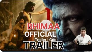 BHIMAA TRAILER REACTION REVIEW DAS30 GOPICHAND [upl. by Suivatram641]